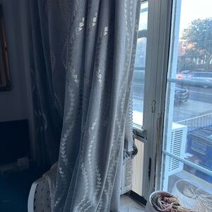 Elegant Gray and Silver Curtains